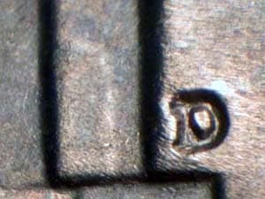 1949-D Repunched Mintmark RPM-001
