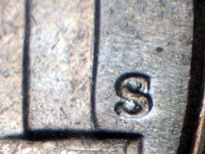 1951-S Repunched Mintmark RPM-002