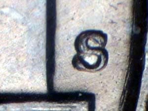 1953-S Repunched Mintmark RPM-001