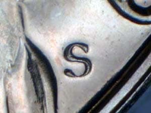 1969-S Repunched Mintmark RPM-012
