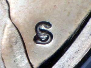 1971-S Repunched Mintmark RPM-006