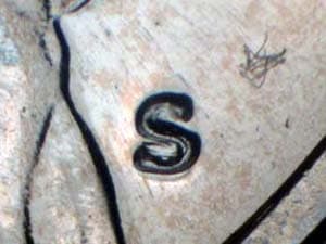 1971-S Repunched Mintmark RPM-007