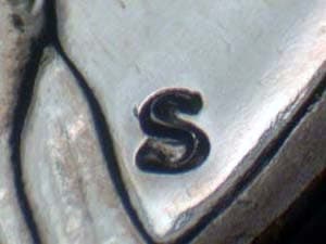 1971-S Repunched Mintmark RPM-008