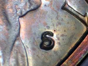 1971-S Repunched Mintmark RPM-009