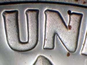 1964 Doubled Die Reverse DDR-001