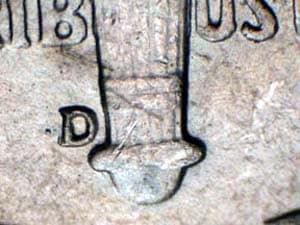 1946-D Repunched Mintmark RPM-014