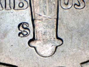 1946-S Repunched Mintmark RPM-009