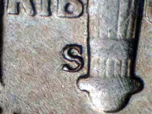 1946-S Repunched Mintmark RPM-016