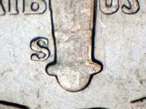 1946-S Repunched Mintmark RPM-019