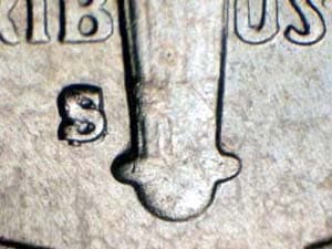 1948-S Repunched Mintmark RPM-001