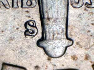 1948-S Repunched Mintmark RPM-005