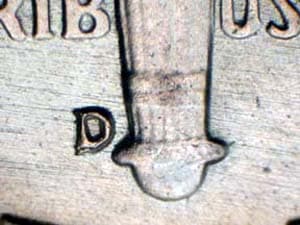1950-D Repunched Mintmark RPM-001