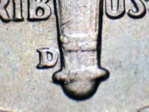 1952-D Repunched Mintmark RPM-001