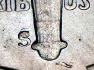 1952-S Repunched Mintmark RPM-006