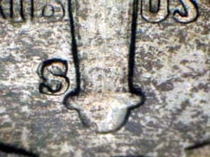 1953-S Repunched Mintmark RPM-001