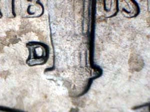 1954-D Repunched Mintmark RPM-003