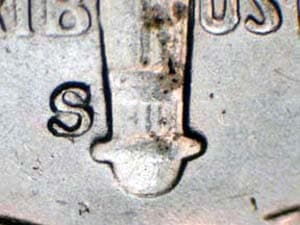 1955-S Repunched Mintmark RPM-001
