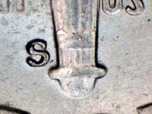 1955-S Repunched Mintmark RPM-002