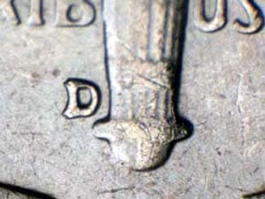 1957-D Repunched Mintmark RPM-002