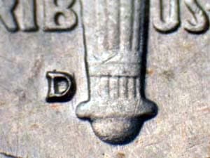 1960-D Repunched Mintmark RPM-002