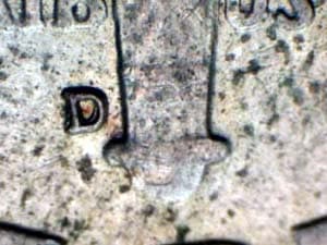 1961-D Repunched Mintmark RPM-002