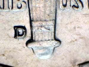1962-D Repunched Mintmark RPM-001