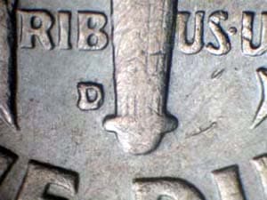 1962-D Repunched Mintmark RPM-005
