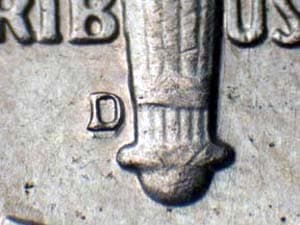 1964-D Repunched Mintmark RPM-004