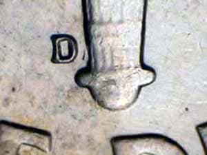 1964-D Repunched Mintmark RPM-006
