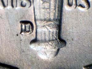 1964-D Repunched Mintmark RPM-009