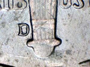 1964-D Repunched Mintmark RPM-010