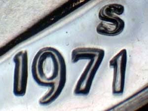 1971-S Repunched Mintmark RPM-006