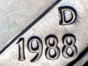 1988-D Repunched Mintmark RPM-002