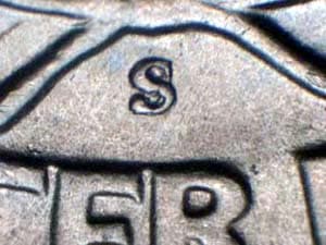 1942-S Repunched Mintmark RPM-007