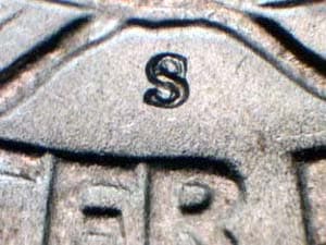 1946-S Repunched Mintmark RPM-001