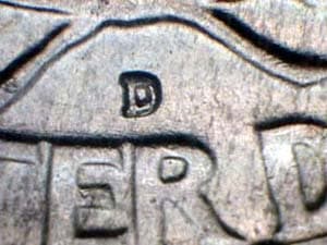 1951-D Repunched Mintmark RPM-001