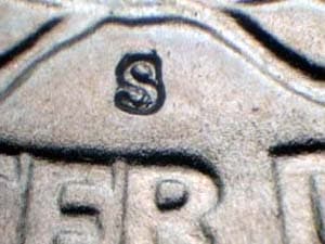 1951-S Repunched Mintmark RPM-007