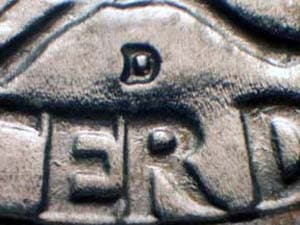 1961-D Repunched Mintmark RPM-005