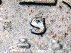 1949-S Repunched Mintmark RPM-001
