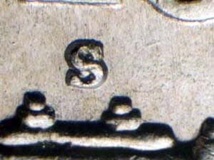 1949-S Repunched Mintmark RPM-003