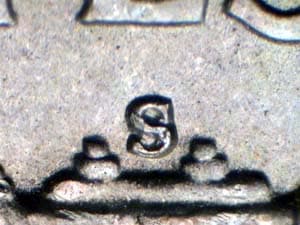 1951-S Repunched Mintmark RPM-002