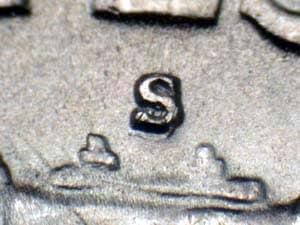 1951-S Repunched Mintmark RPM-004