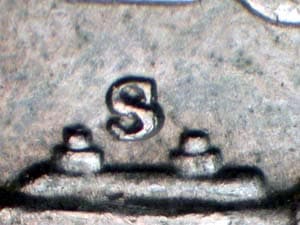 1951-S Repunched Mintmark RPM-006