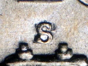 1953-S Repunched Mintmark RPM-001