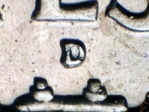 1963-D Repunched Mintmark RPM-002