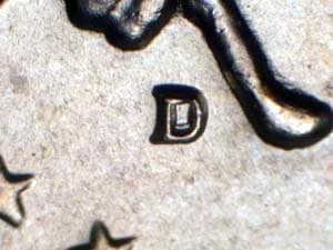 1964-D Repunched Mintmark RPM-006