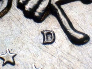 1964-D Repunched Mintmark RPM-007