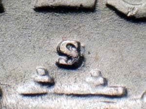 1952-S Repunched Mintmark RPM-001