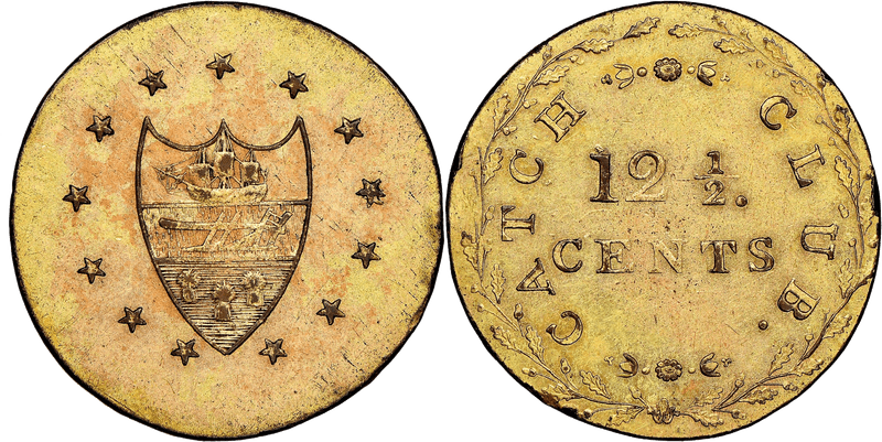 (1830s) Token HT-405, Philadelphia, Catch Club PA