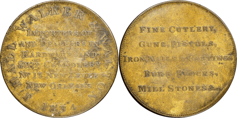 (1834) Token HT-121, New Orleans LA